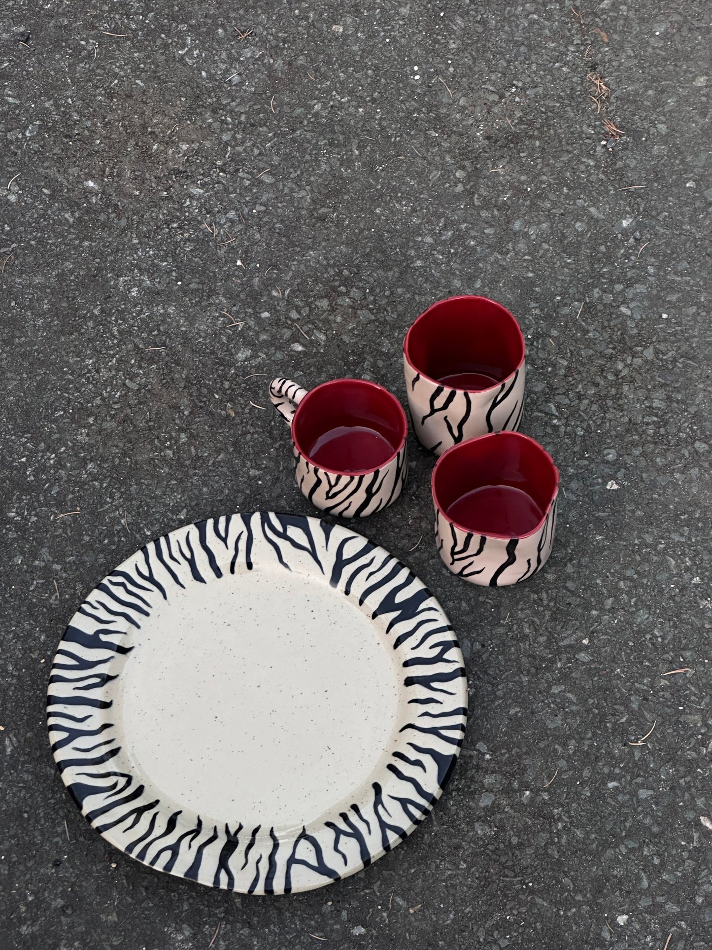 Assiette Zébré