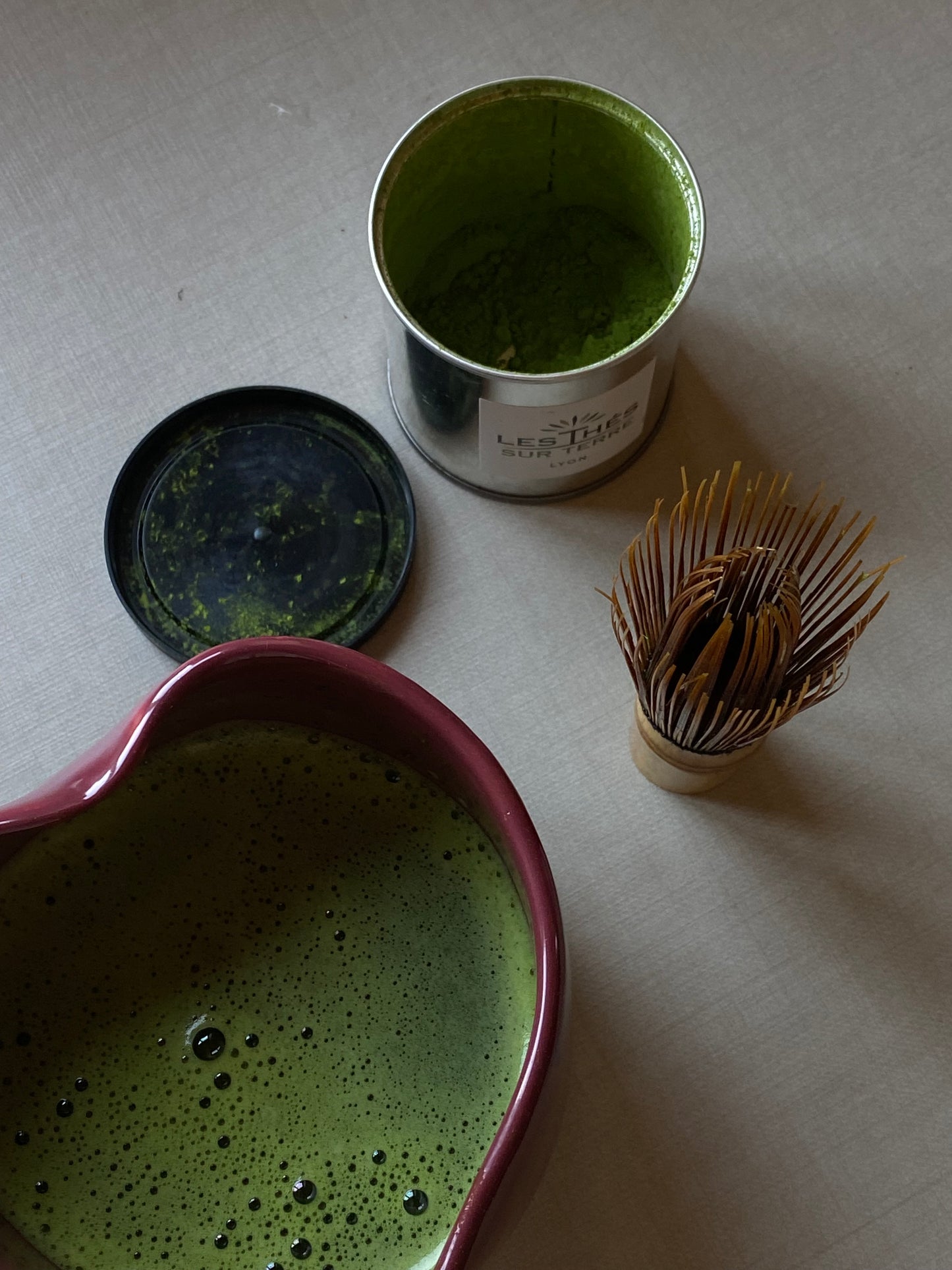 Bol à Matcha Bordeaux - PRECOMMANDE