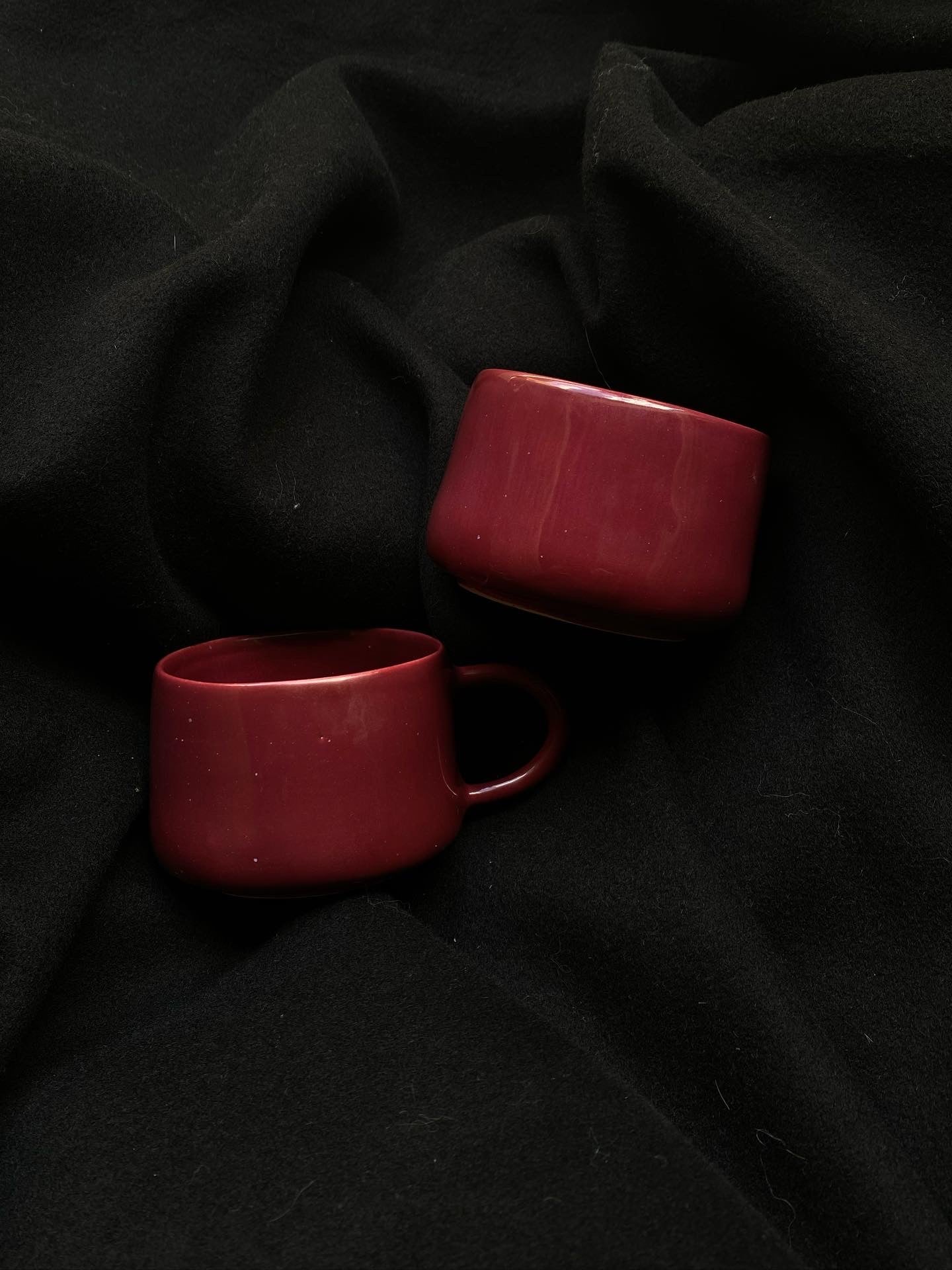 La Chawan Bordeaux (avec anse) - PRECOMMANDE