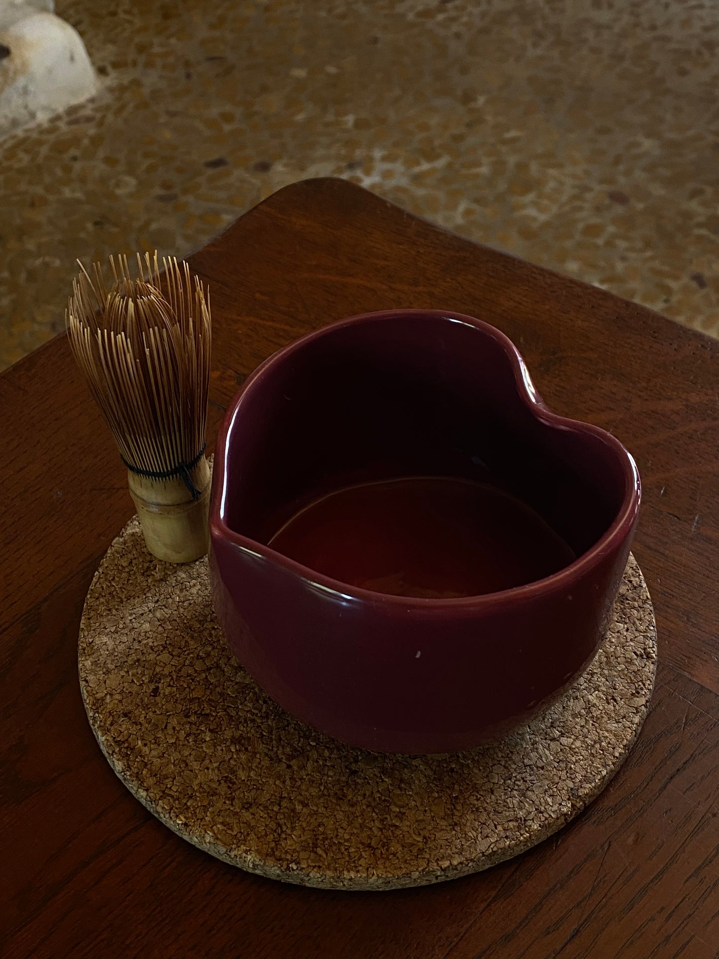 Bol à Matcha Bordeaux - PRECOMMANDE