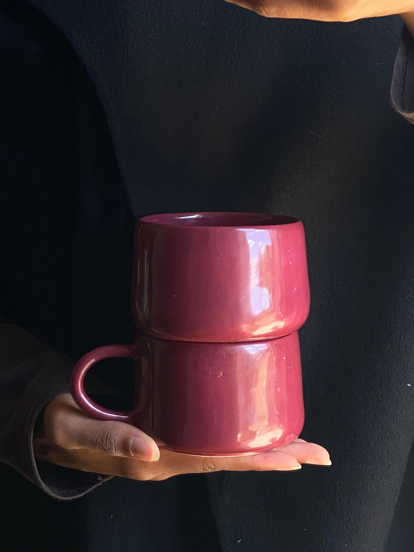 La Chawan Bordeaux (avec anse) - PRECOMMANDE