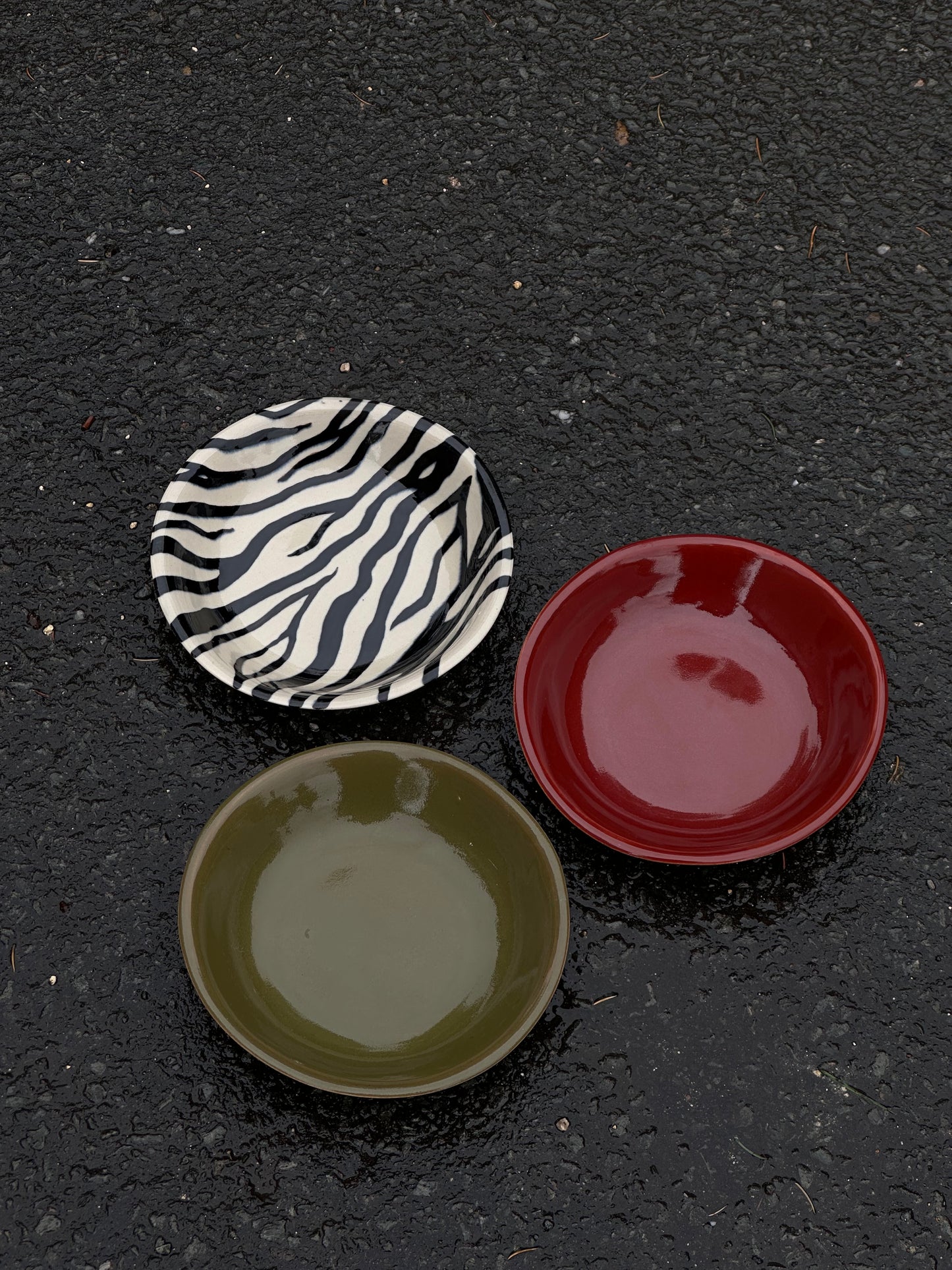 Assiette creuse Zébré