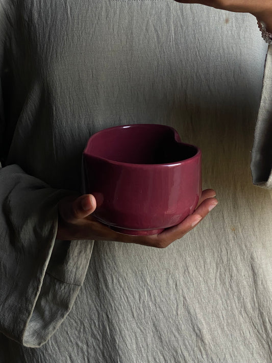 Bol à Matcha Bordeaux - PRECOMMANDE