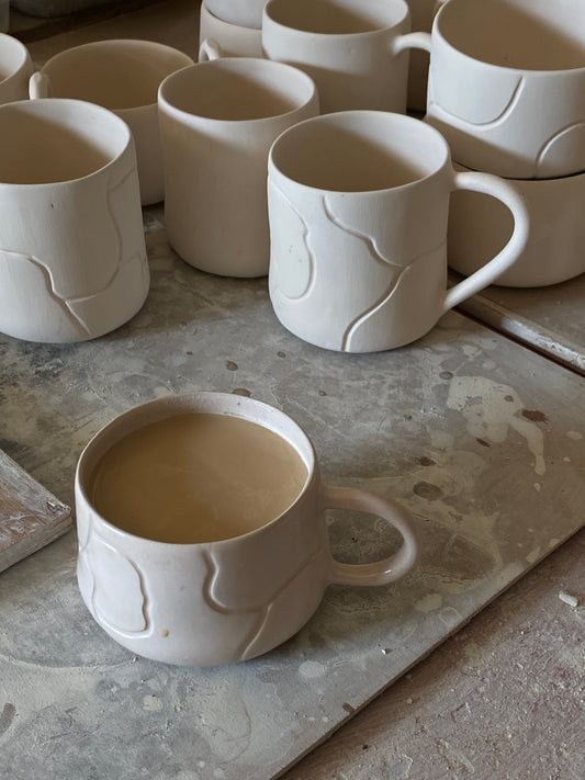 La Chawan Beige (avec anse) - PRECOMMANDE