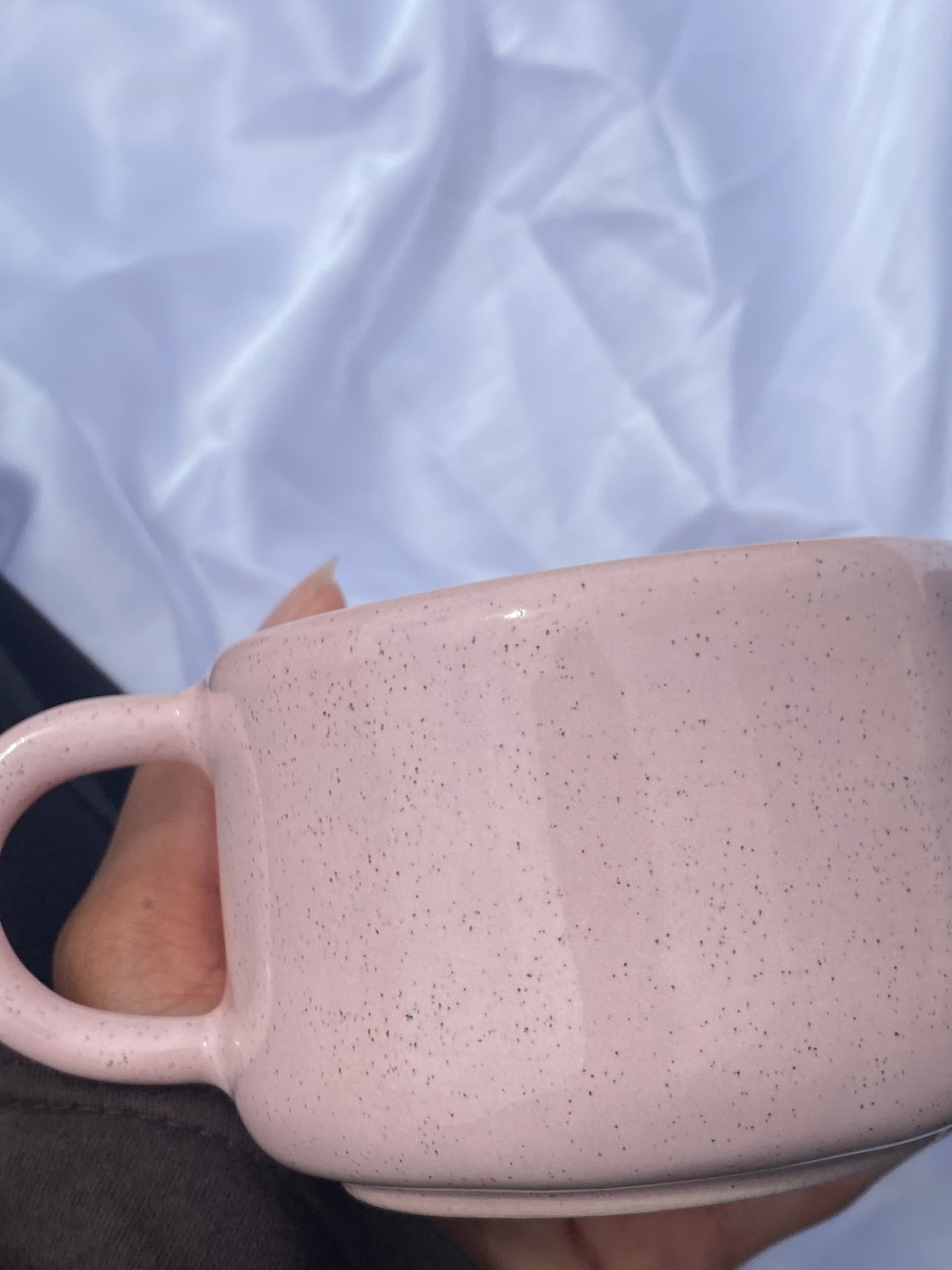 La Chawan Rose Grainé (avec anse) - PRECOMMANDE