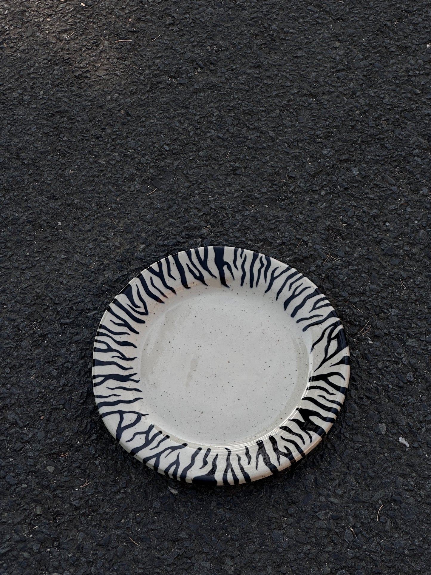 Assiette Zébré